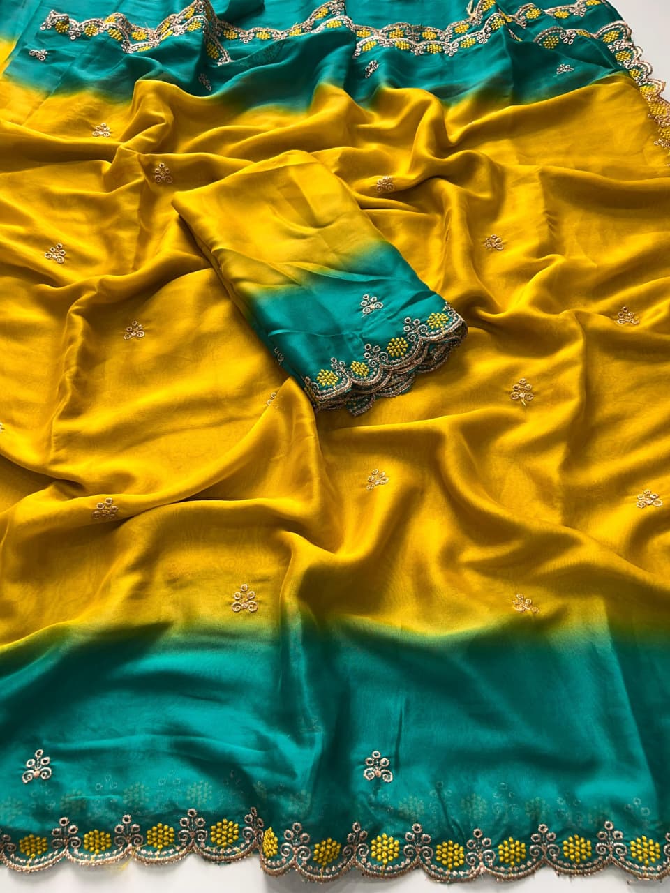 Rangoli Chiffon Saree